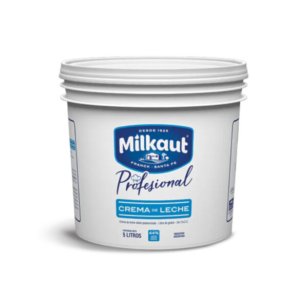 Crema de leche en balde x 5 Litros