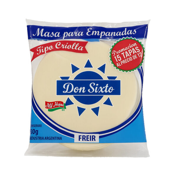Masa para empanada de freir Don Sixto