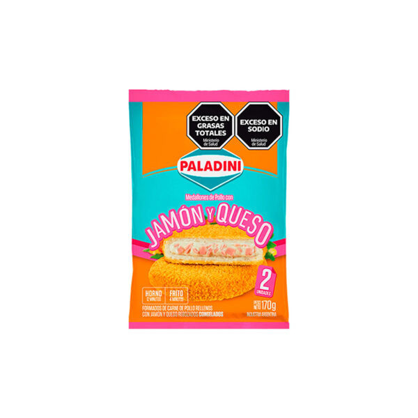 Medallon de pollo, jamon y queso x 2 unidades