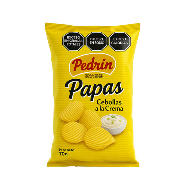 Papas fritas sabor Cebolla a la crema Pedrin x 70g