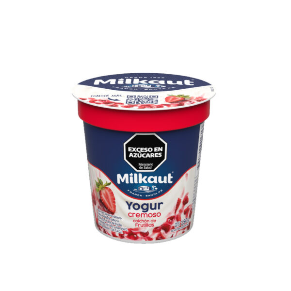 Yogur Cremoso Entero Colchón de Frutilla