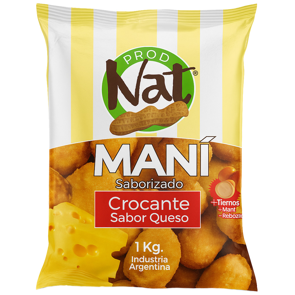 Mani saborizado Queso x 1 kg