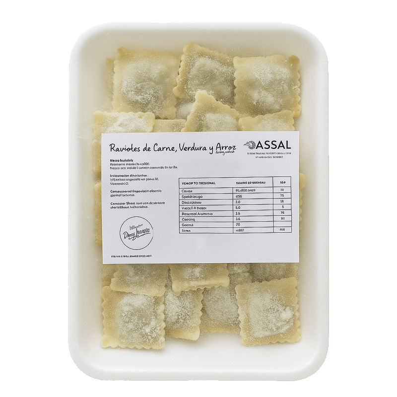 Ravioles Frescos Carne y verdura x 500g