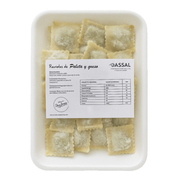 Ravioles Frescos Paleta y queso x 500g