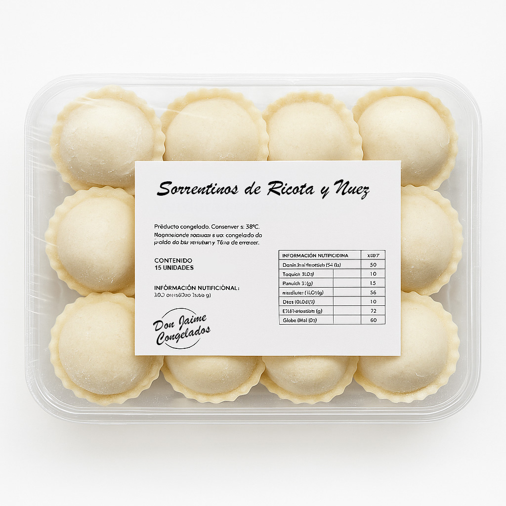 Sorrentinos Frescos Ricota y nuz x 500g